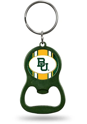 Baylor Bears Colored Bottle Opener Keychain - Green