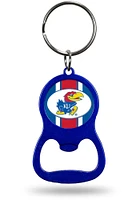 Kansas Jayhawks Colored Bottle Opener Keychain - Blue