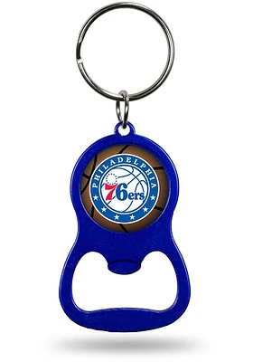 Philadelphia 76ers Colored Bottle Opener Keychain - Blue
