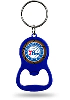 Philadelphia 76ers Colored Bottle Opener Keychain - Blue