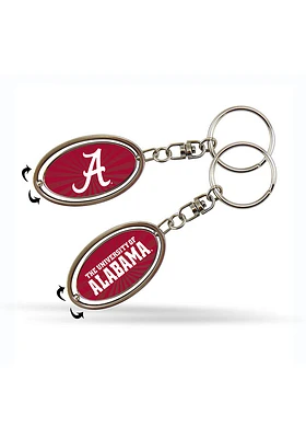 Alabama Crimson Tide Spinner Keychain - Crimson