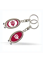 Indiana Hoosiers Spinner Keychain - Crimson