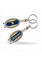 West Virginia Mountaineers Spinner Keychain