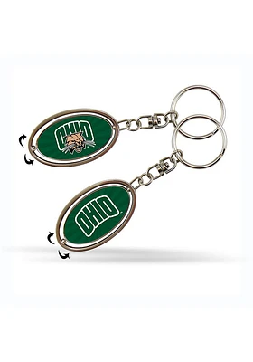 Ohio Bobcats Spinner Keychain - Green