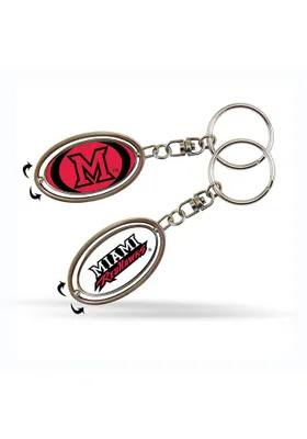 Miami RedHawks Spinner Keychain