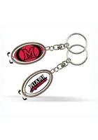 Miami RedHawks Spinner Keychain