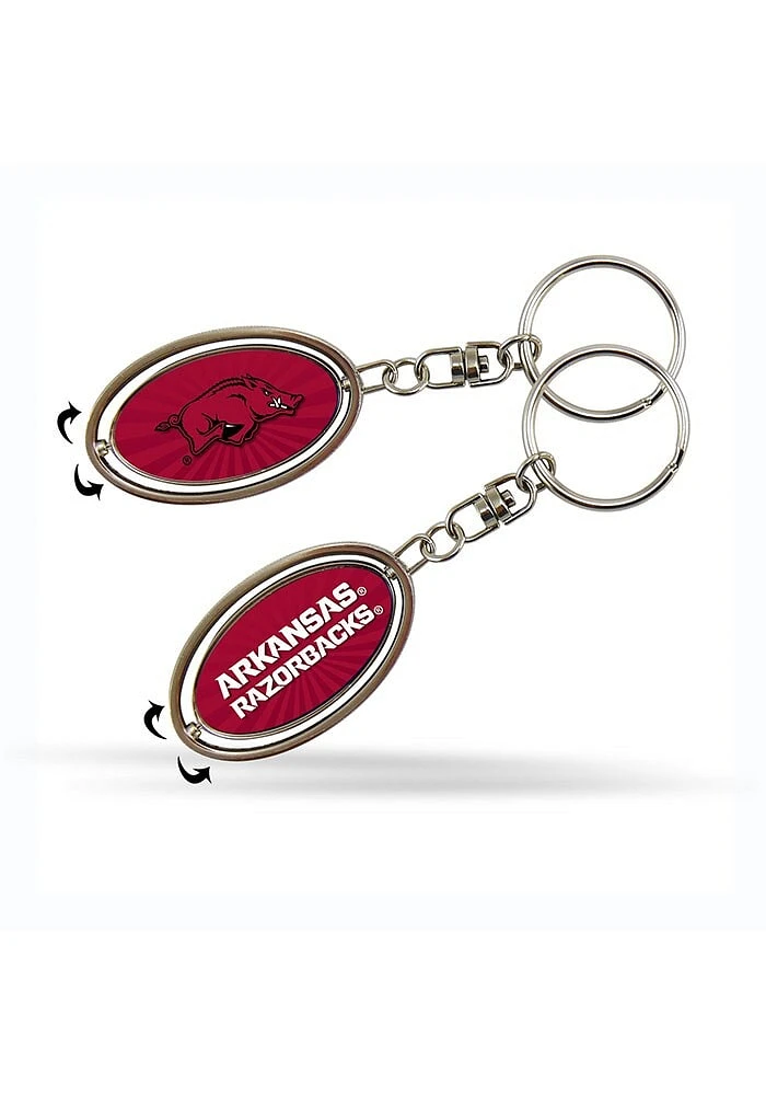 Arkansas Razorbacks Spinner Keychain