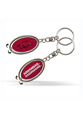 Arkansas Razorbacks Spinner Keychain