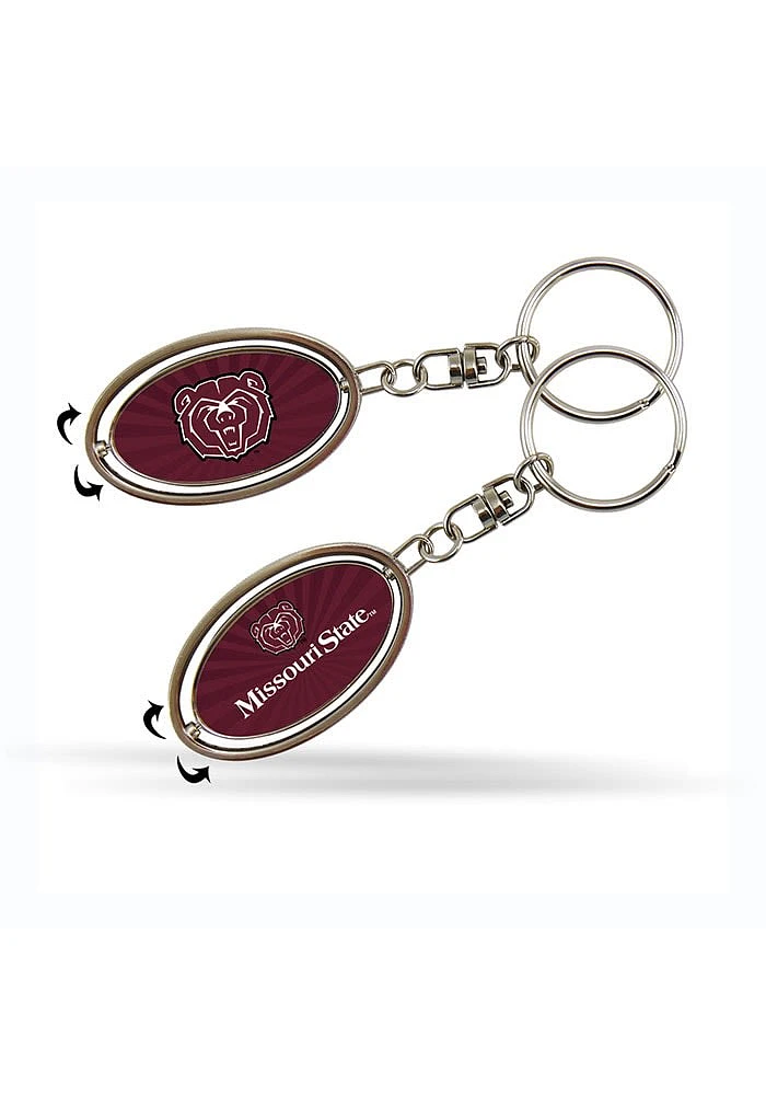 Missouri State Bears Spinner Keychain - Maroon