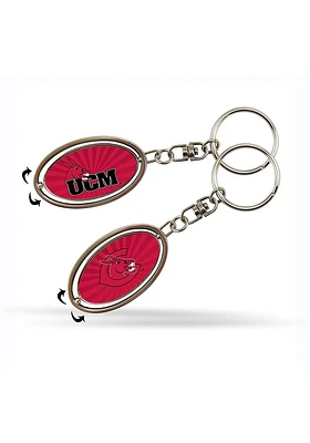 Central Missouri Mules Spinner Keychain - Red