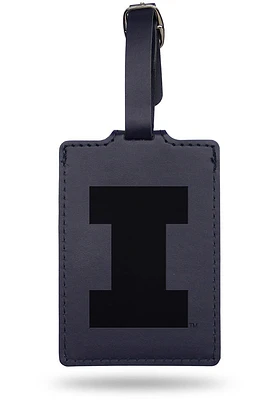 Illinois Fighting Illini Orange Laser Engraved Luggage Tag