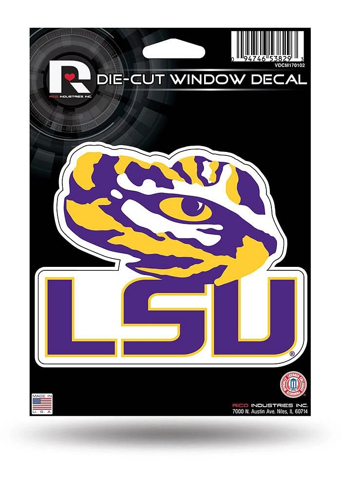 LSU Tigers Die Cut Auto Decal - Purple