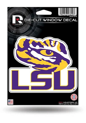 LSU Tigers Die Cut Auto Decal - Purple
