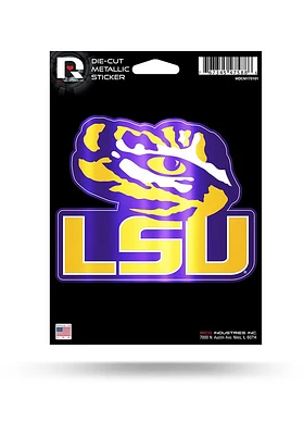 LSU Tigers Metallic Auto Decal - Purple