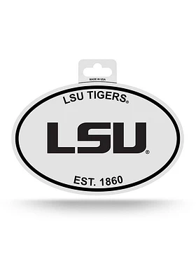 LSU Tigers Oval Auto Decal - Purple