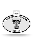 Texas Tech Red Raiders Oval Auto Decal - Red