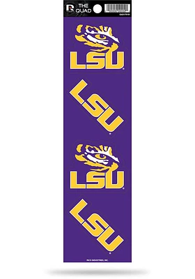 LSU Tigers Quad Auto Decal - Purple