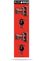 Texas Tech Red Raiders Quad Auto Decal - Red