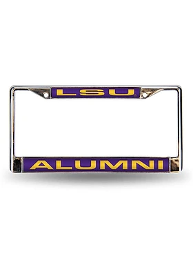 LSU Tigers Alumni License Plate Frame - Purple
