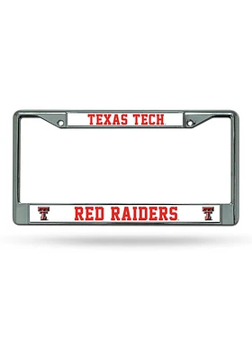 Texas Tech Red Raiders Chrome License Plate Frame - Red