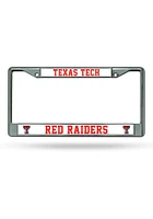 Texas Tech Red Raiders Chrome License Plate Frame - Red