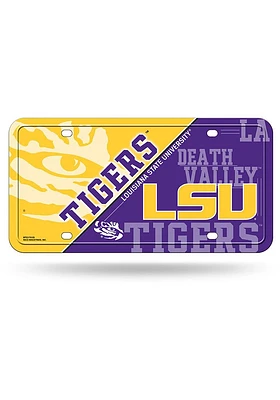 LSU Tigers Metal Car Accessory License Plate