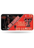 Texas Tech Red Raiders Metal Car Accessory License Plate