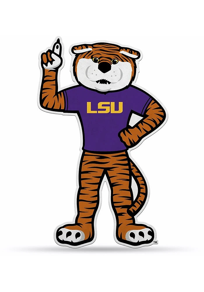LSU Tigers Mascot Pennant - Purple