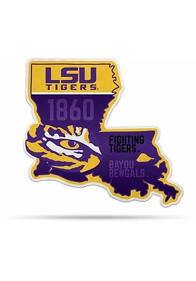 LSU Tigers Shape Cut Pennant - Purple