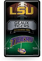 LSU Tigers Large Metal Sign