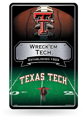 Texas Tech Red Raiders Large Metal Sign