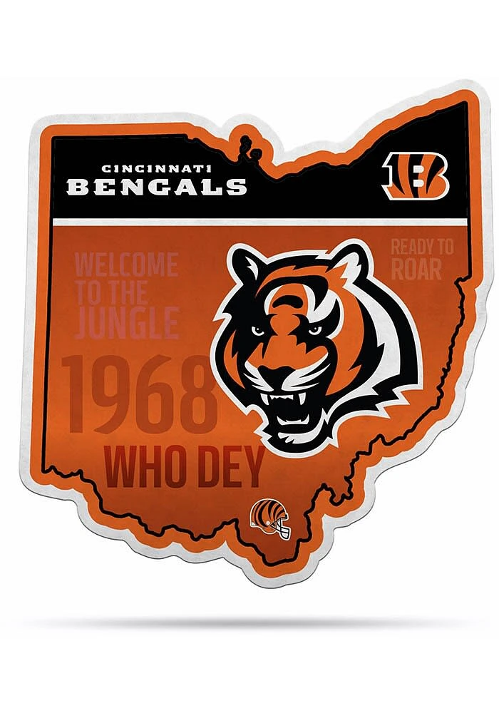 Cincinnati Bengals State Shape Pennant