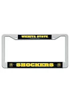 Wichita State Shockers White Plastic License Frame
