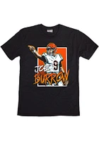 Joe Burrow Cincinnati Bengals Black Square Short Sleeve Fashion Player T Shirt