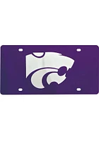 K-State Wildcats Purple Team Logo Purple Car Accessory License Plate