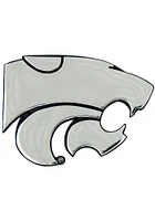 K-State Wildcats Chrome Car Emblem - Silver