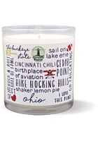 Ohio 10 oz White Candle