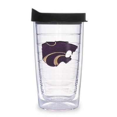 K-State Wildcats 16oz Lid Clear Tumbler - Purple