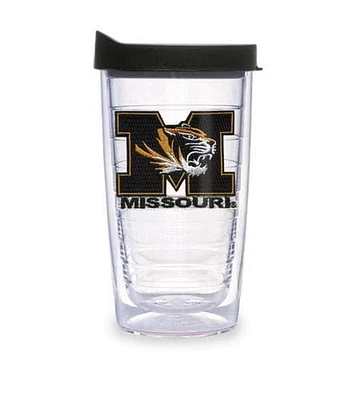 Missouri Tigers 16oz Lid Patch Tumbler
