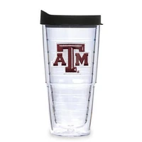 Texas A&M Aggies 24oz Clear Lid Tumbler