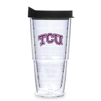 TCU Horned Frogs 24oz Clear Lid Tumbler - Black
