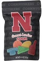 Nebraska Cornhuskers Sour Gummies Candy
