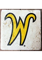 Wichita State Shockers Secondary Logo 4x4 Coaster - Yellow