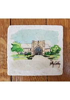 Notre Dame Fighting Irish Eck Polly 4x4 Stone Coaster - White