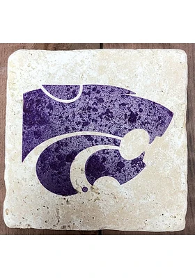 K-State Wildcats Primary Logo 4x4 Coaster