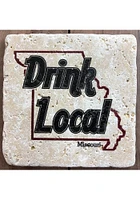 Missouri Drink Local 4x4 Coaster - Black