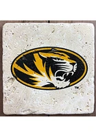 Missouri Tigers Primary Logo 4x4 Coaster - Gold
