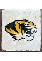 Missouri Tigers Tiger Head Alternate Logo 4x4 Coaster - Gold