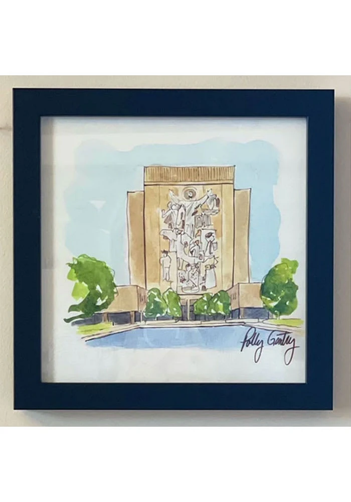 Notre Dame Fighting Irish Watercolor Graphic Wall Art