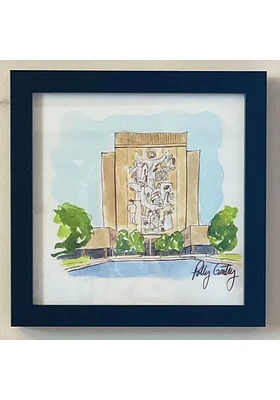 Notre Dame Fighting Irish Watercolor Graphic Wall Art